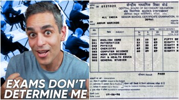 Advising his followers to not let failures define them, Ankur Warikoo said, 'Your marks do not have the power to define you.' (Image credit: @ankurwarikoo/Instagram)