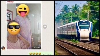 A screenshot of the chat with the woman's father is viral. (Images: @imkosha and @AshwiniVaishnaw/X)