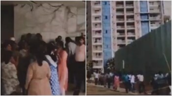 The incident took place at Shapoorji Pallonji Parkwest in Central Bengaluru where flats are priced around Rs 2 crore each. (Image credit: @paganhindu/X)