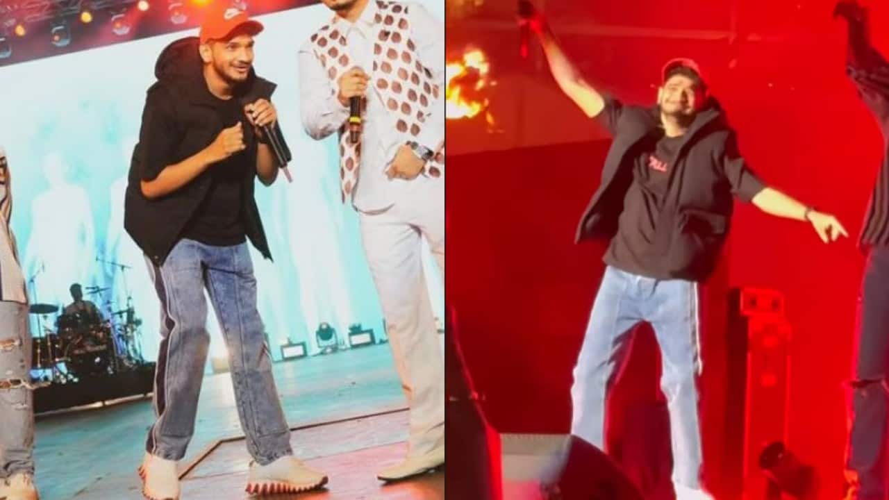 Munawar Faruqui shares a BTS video of his electric performance at Diljit Dosanjh's concert in Mumbai