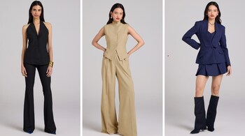 Office wear trends: For formal meetings or presentations, stick to classic cuts and neutral tones, while for casual Fridays or after-work gatherings, experiment with statement pieces and bold colours to showcase your personal style (Image: QUA)