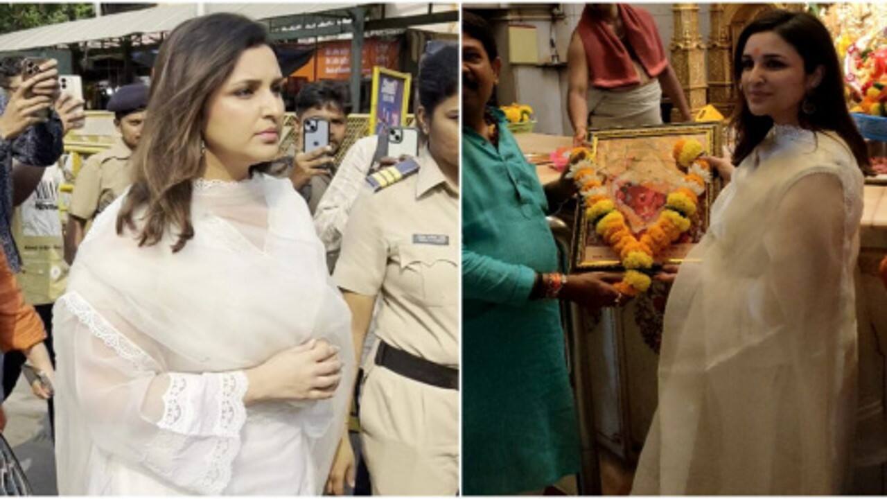 Parineeti Chopra offers prayers at Siddhivinayak after the success of ‘Chamkila’ and distributes sweets to the paps