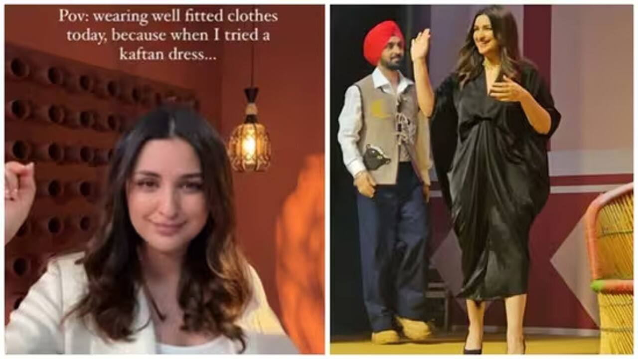 Parineeti Chopra wears 'well fitted clothes' after pregnancy rumours over her kaftan dress; Watch video