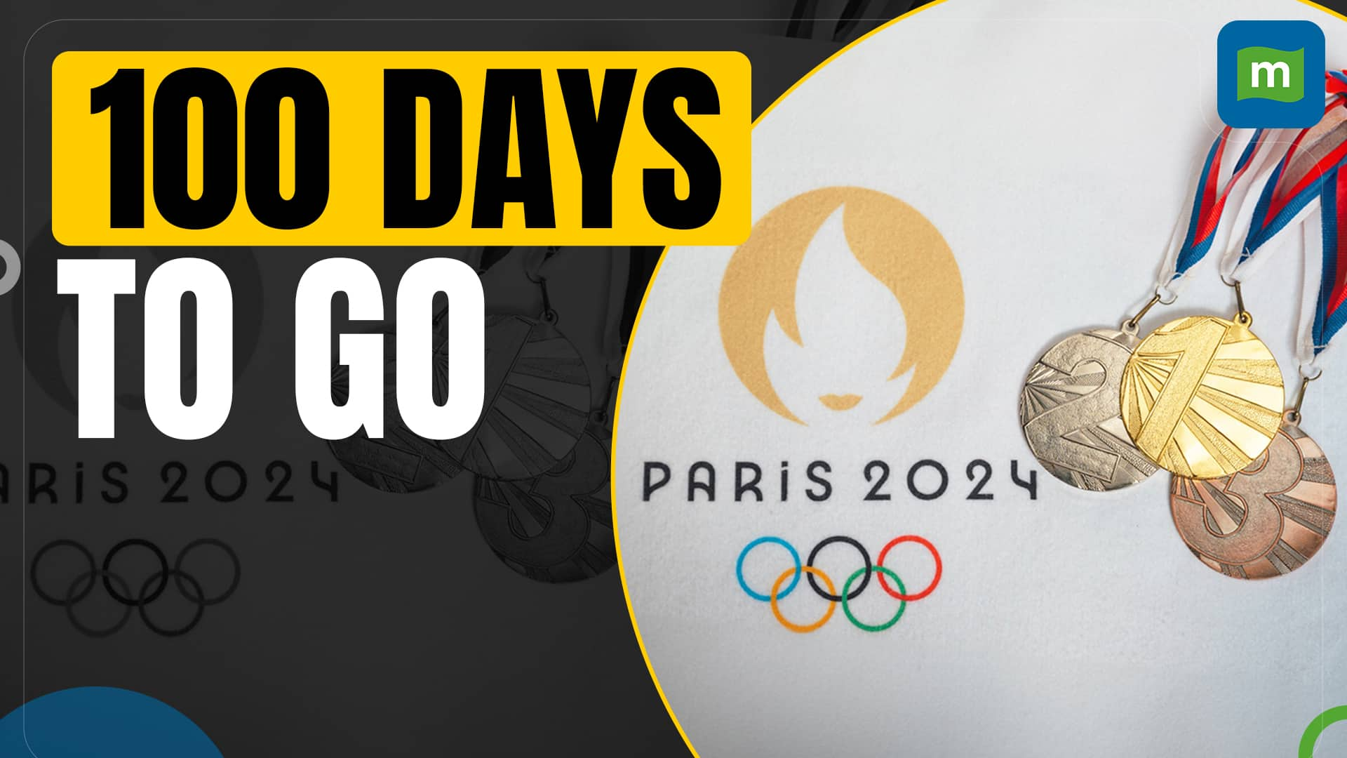 A clock shows 366 days, just one year until the Paris 2024 Olympic