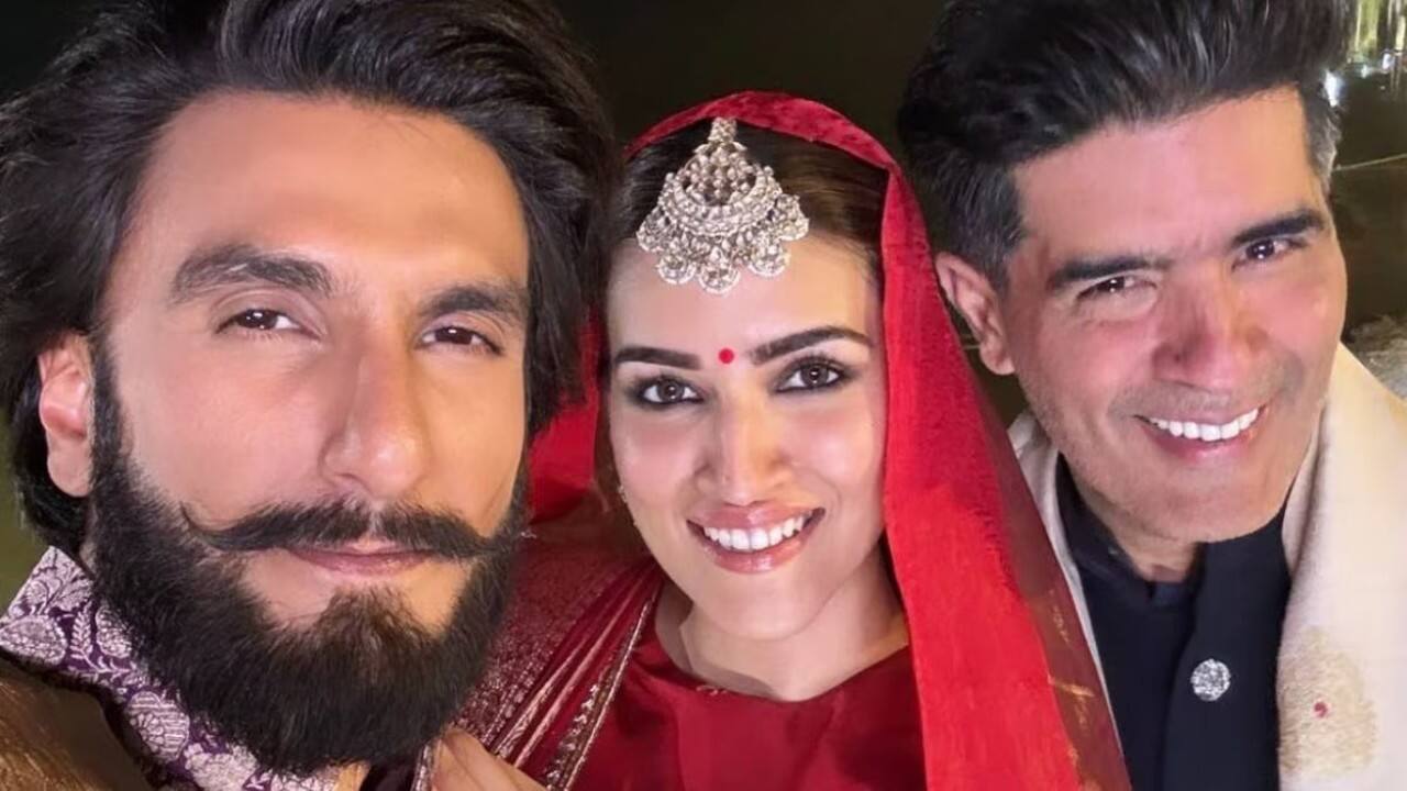 Ranveer Singh, Kriti Sanon walk the ramp for Manish Malhotra at Namo Ghats in Varanasi