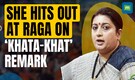 Smriti Irani lashes out at Rahul Gandhi over ‘Khata Khat Gareebi Hta Denge’ remark in Amethi