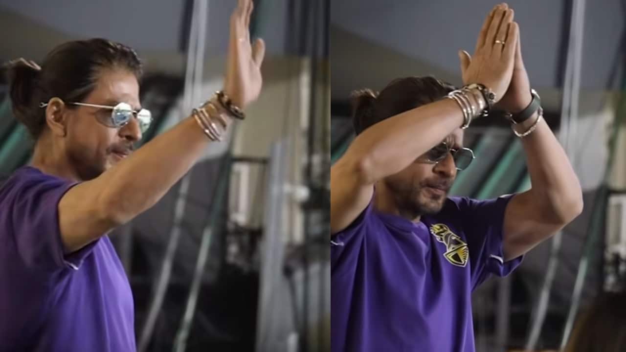 IPL 2024: Shah Rukh Khan with son AbRam wave to fans from the stands, watch video