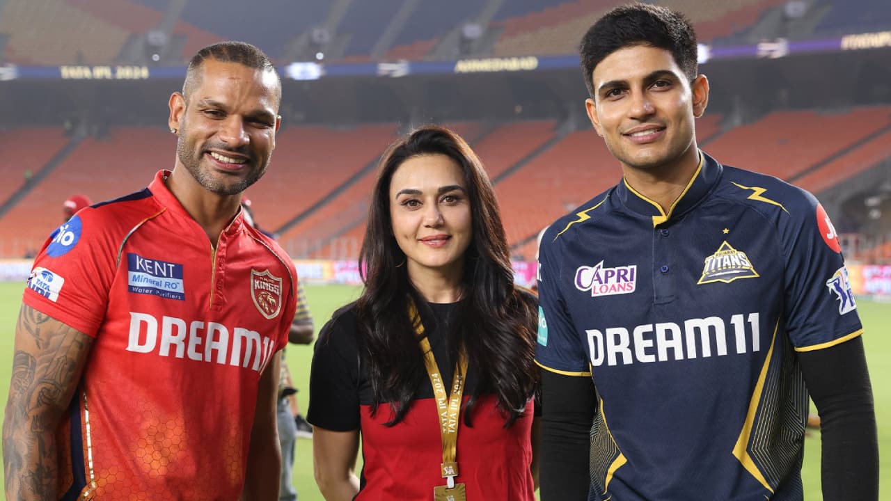 IPL 2024: Preity Zinta poses with GT & PBKS skippers Shubman Gill, Shikhar  Dhawan. See pic