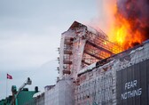 Copenhagen stock exchange fire: Spire collapses as historic Borsen engulfed in flames