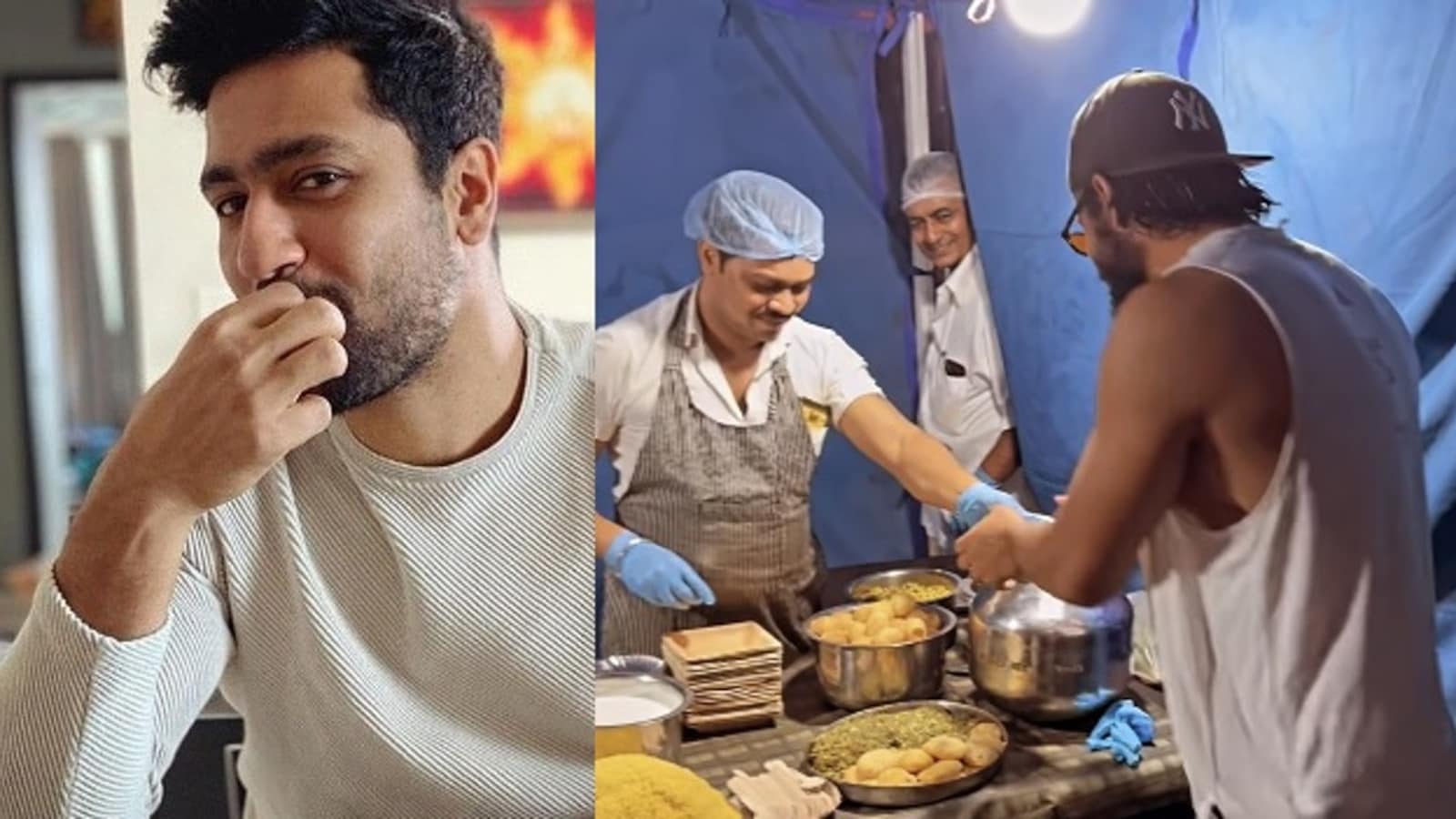 Vicky Kaushal enjoys his first cheat meal in months, eats pani puri