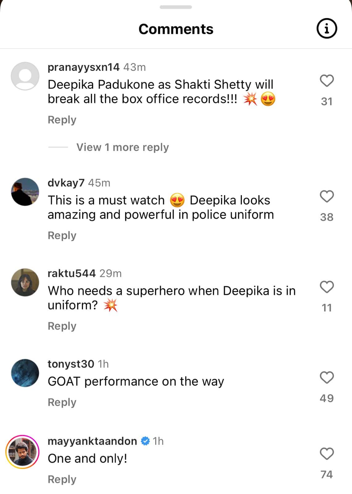 Fan reactions
