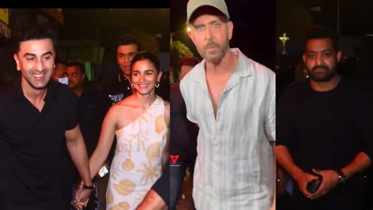 Alia Bhatt, hubby Ranbir Kapoor, Jr NTR, Hrithik Roshan and Saba Azad's stylish outing - A look at who wore what for their night out