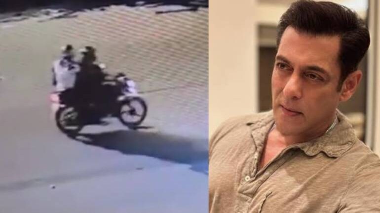 Salman Khan house Galaxy gunfire incident: New CCTV footage of two bike ...