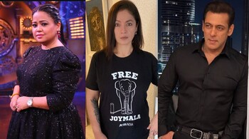 Bollywood celebrities (from left) comedian Bharti Singh and actor-producer Pooja Bhatt, among other celebs, expressed concerns for and extended well wishes to Salman Khan, whose house witnessed gunshots on Sunday morning.