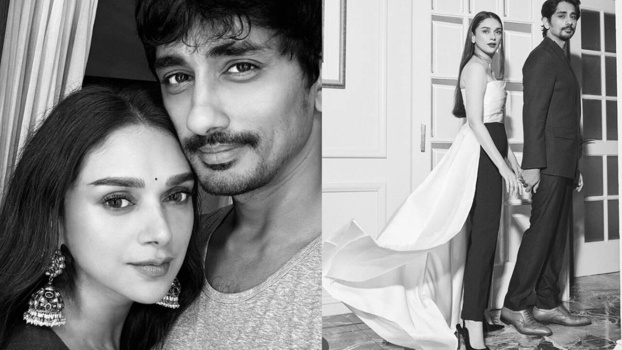 Aditi Rao Hydari pens a heartwarming note for fiance Siddharth on his birthday, calls him her 'manicorn'
