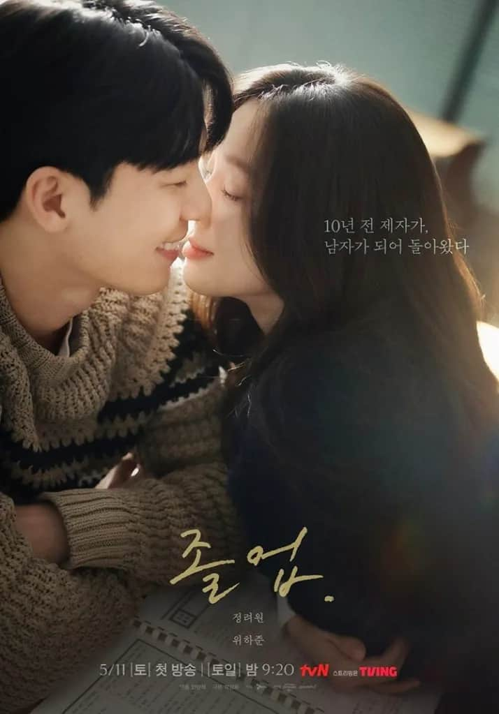 Midnight Romance In Hagwon: Wi Ha Joon can't forget Jung Ryeo Won even ...