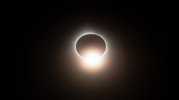 View of the total solar eclipse in Cleveland, United States (Image credit: NASA's Glenn Research Center/X)