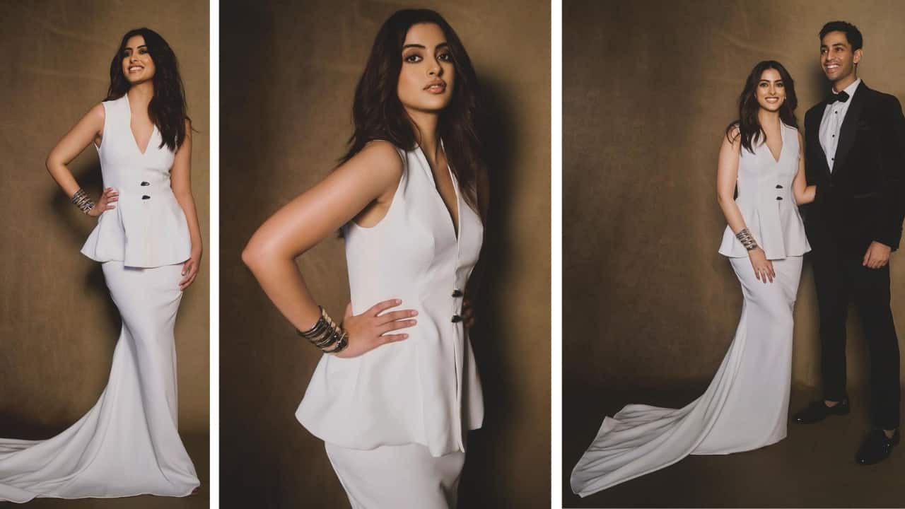 Navya Naveli Nanda brings back old school glam in peplum top