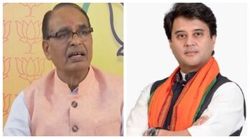 Former Madhya Pradesh CM Shivraj Singh Chouhan (L) is contesting from his stronghold Vidisha and Jyotiraditya Scindia is fighting from Scindia stronghold Guna.