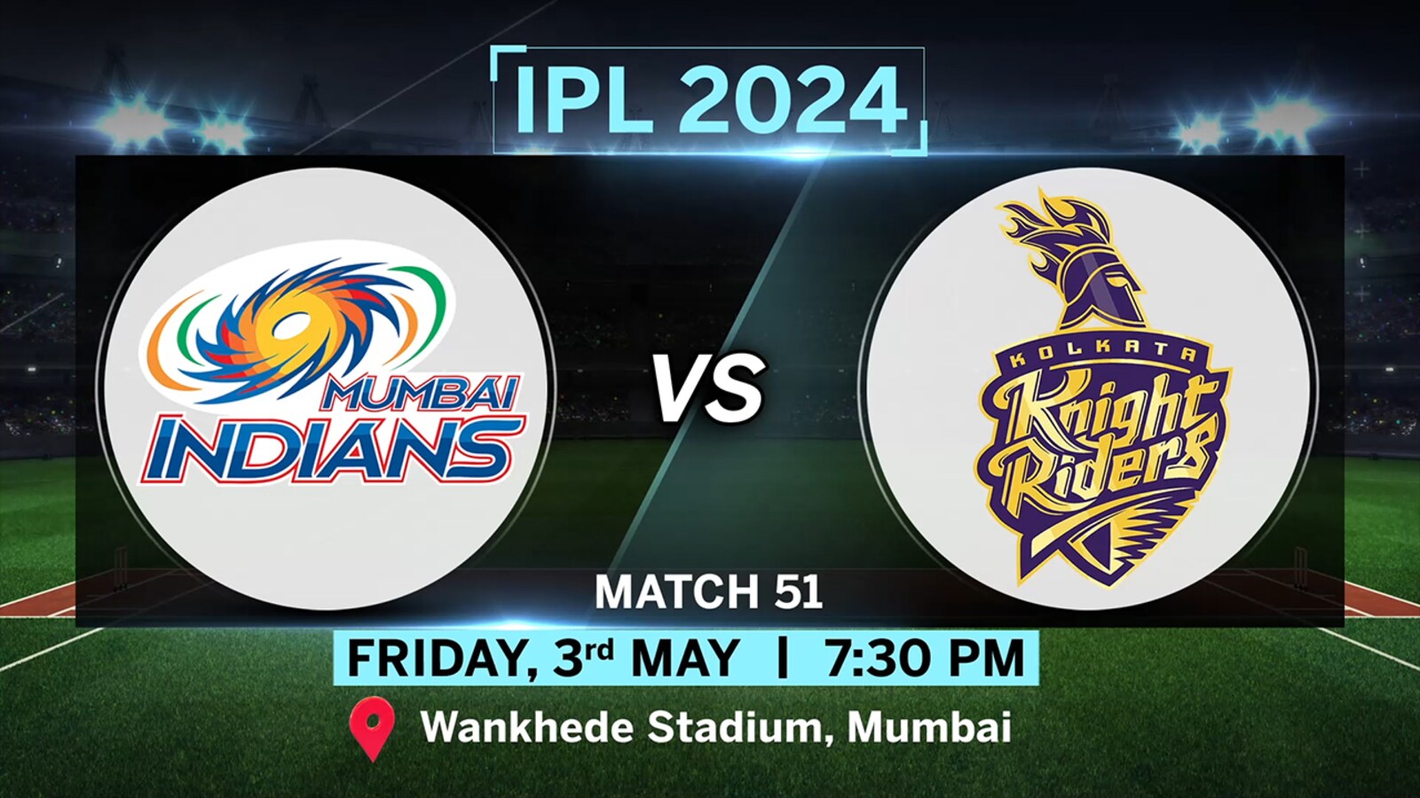 IPL Match Today: MI vs KKR Toss, Pitch Report, Head to Head stats, Playing  11 Prediction and Live Streaming details