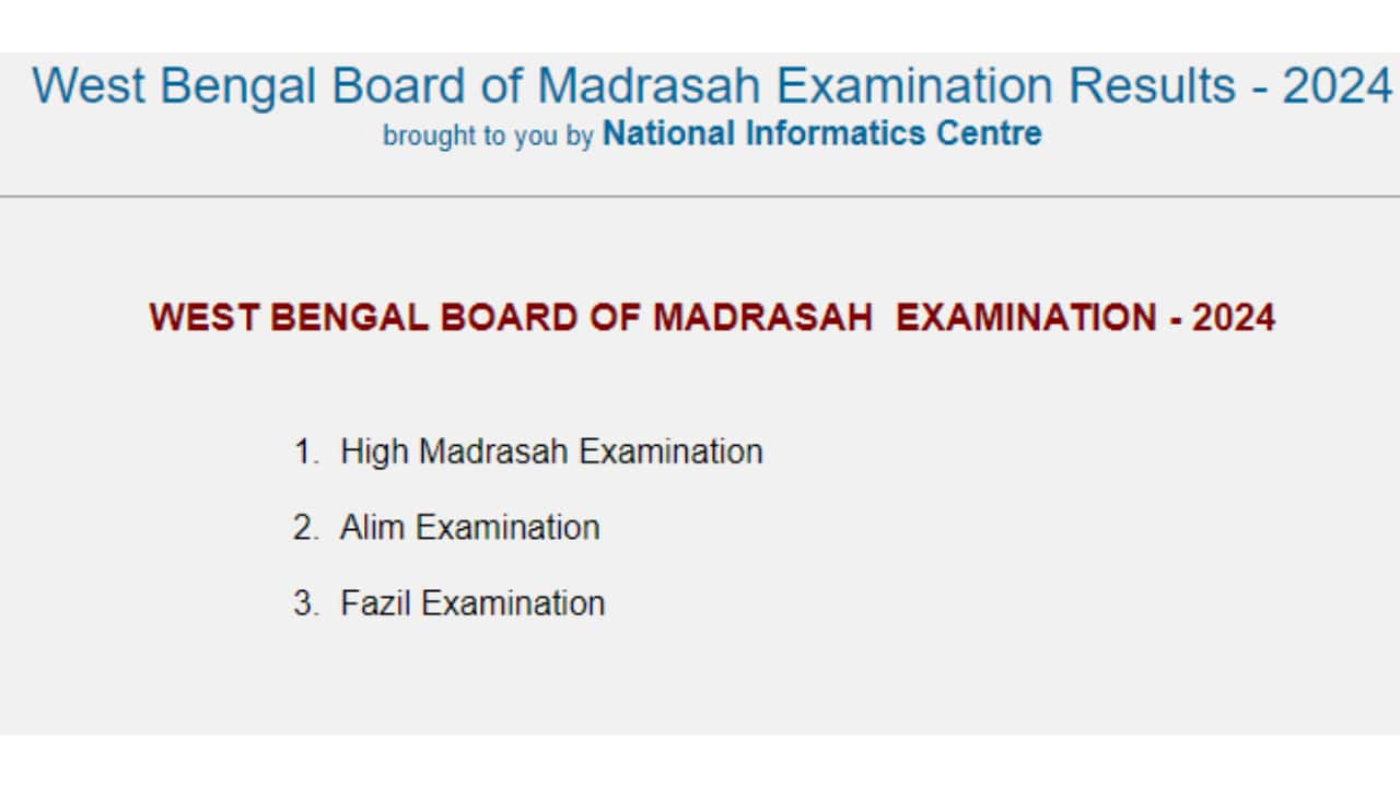 WBBME Result 2024: WB Madrasah Board High Madrasah, Alim, Fazil Results ...