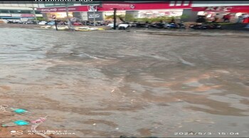 According to Bengaluru traffic police, slow-moving traffic was reported in areas like Nagawara.