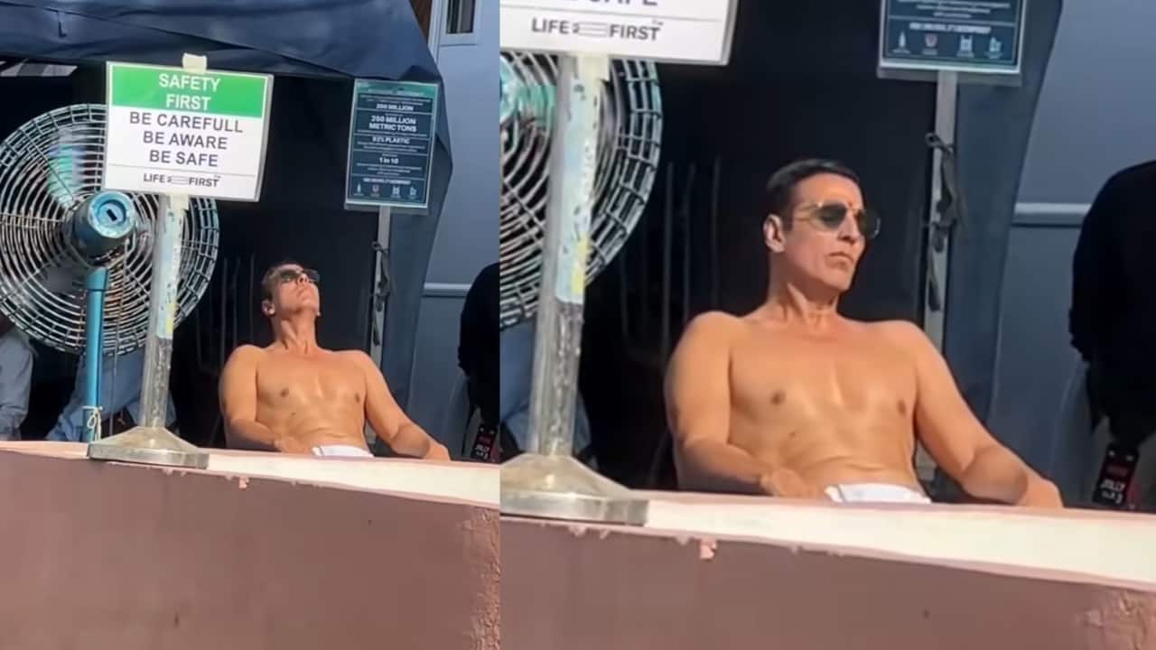 Akshay Kumar soaks in the sun on 'Jolly LLB 3' set amid scorching summer heat