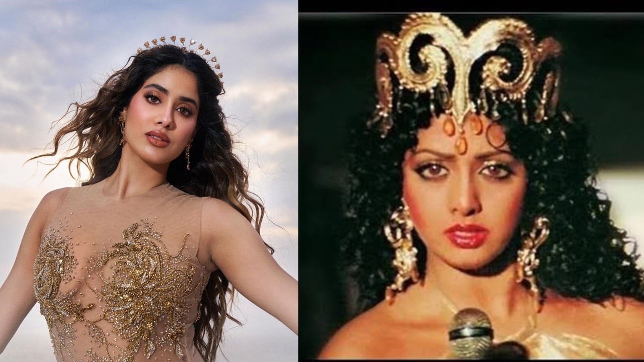 Janhvi Kapoor recreates her late mom Sridevi's iconic 'Hawa Hawai' look, see pics