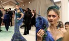 Zendaya serves gothic chic at the Met Gala the red carpet, wears custom Maison Margiela