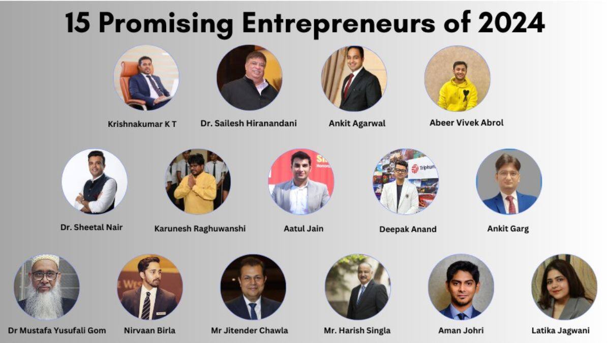 15 Promising Entrepreneurs of 2024 - Vimarsana News