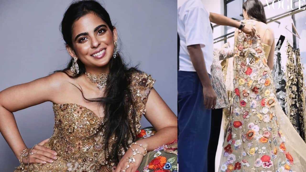 Isha Ambani's Met Gala 2024 saree gown designed by Rahul Mishra took 10,000 hours to craft, watch video