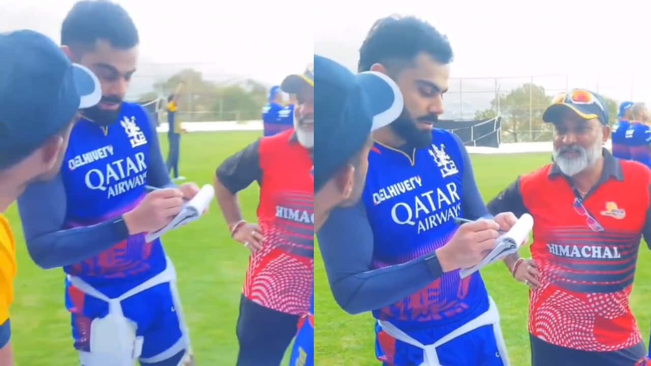 Virat Kohli speaks fluent Punjabi while cracking jokes with young cricketers in Dharamsala