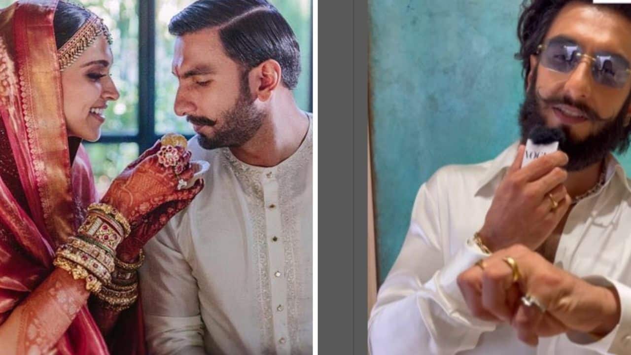 Ranveer Singh reveals the most dear piece of jewellery to him is his wedding ring, gifted by his wife Deepika Padukone, see pic