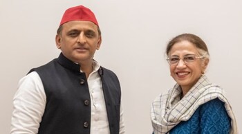 2024 Lok Sabha election in Uttar Pradesh. File photo of Akhilesh Yadav and Annu Tandon.