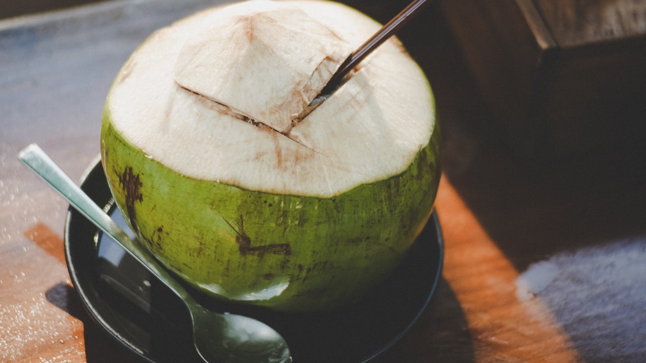 Coconut Water: According to Mumbai- based dietician Niharika Kumar, this hydrating beverage replenishes fluids and electrolytes, aiding in maintaining balance and cooling down the body. (Image: Canva)