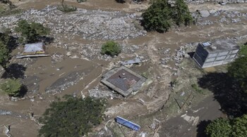 Cold lava, also known as lahar, is a mixture of volcanic material and pebbles that flow down a volcano's slopes in the rain