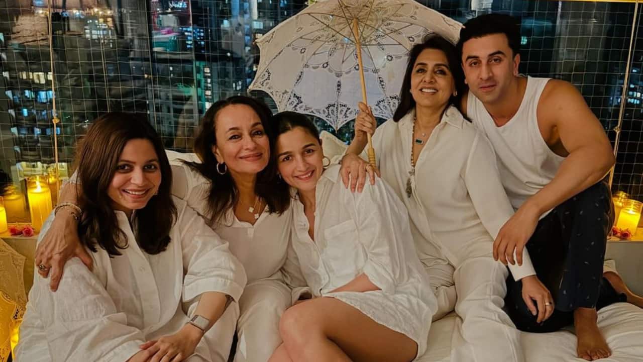 Alia Bhatt and her husband Ranbir Kapoor host Mother's Day evening for their moms Soni Razdan and Neetu Kapoor, calling them 'precious moments'