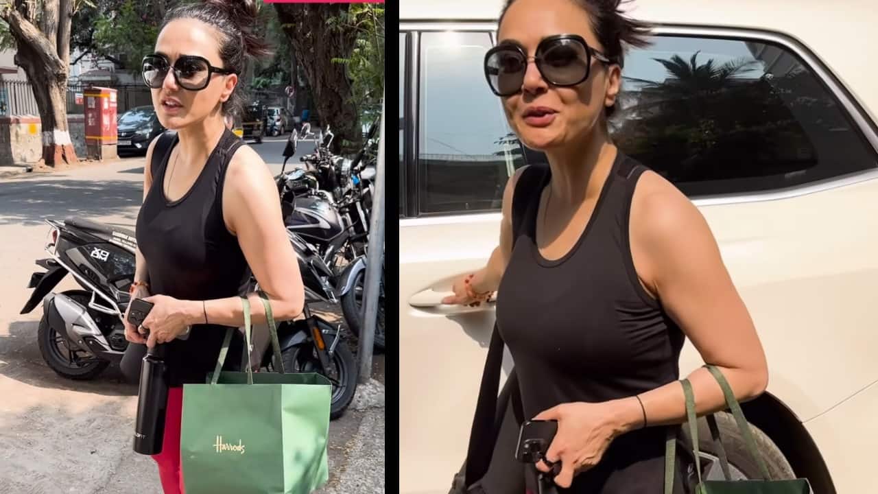 Preity Zinta asks Paparazzi how they find her location to click pics, urges them to not show car number plate in the video