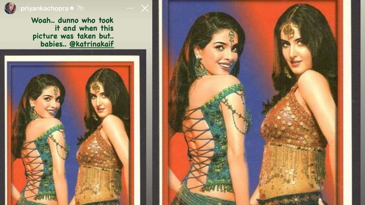 Priyanka Chopra shares a throwback picture with Katrina Kaif, writes 'Dunno who took it and when but babies...'