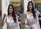 'Mr and Mrs Mahi' actress Janhvi Kapoor stuns fans with a quirky cricket ball shaped purse, see pics