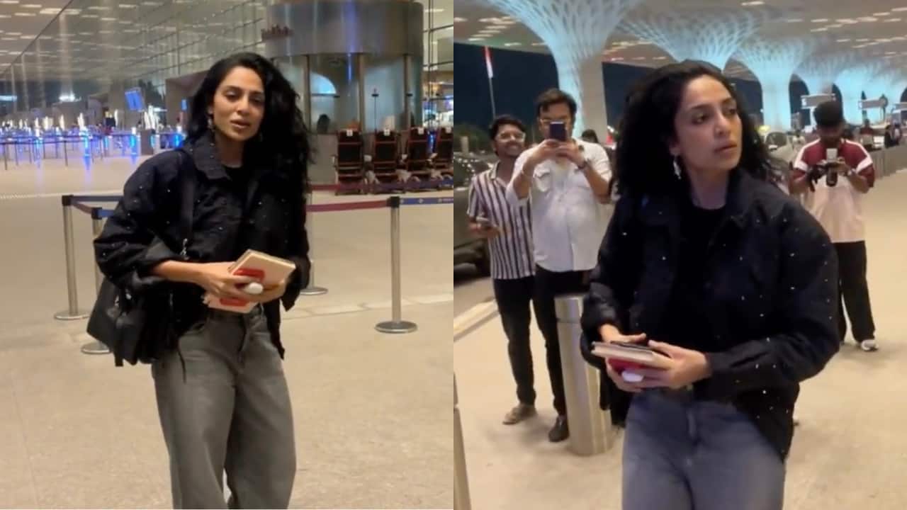 Sobhita Dhulipala leaves for Cannes and keeps it real at the airport with comfy chappals and jeans