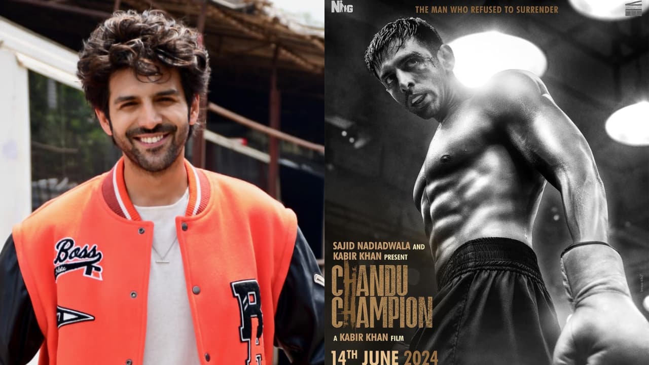 Kartik Aaryan drops another poster of 'Chandu Champion'; this one shows him looking fierce in the boxing ring