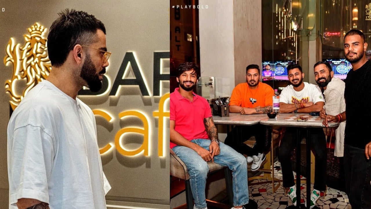 Virat Kohli, Faf Du Plessis and other Royal Challengers Bangalore players enjoy fun time at RCB Bar and Cafe, see pics