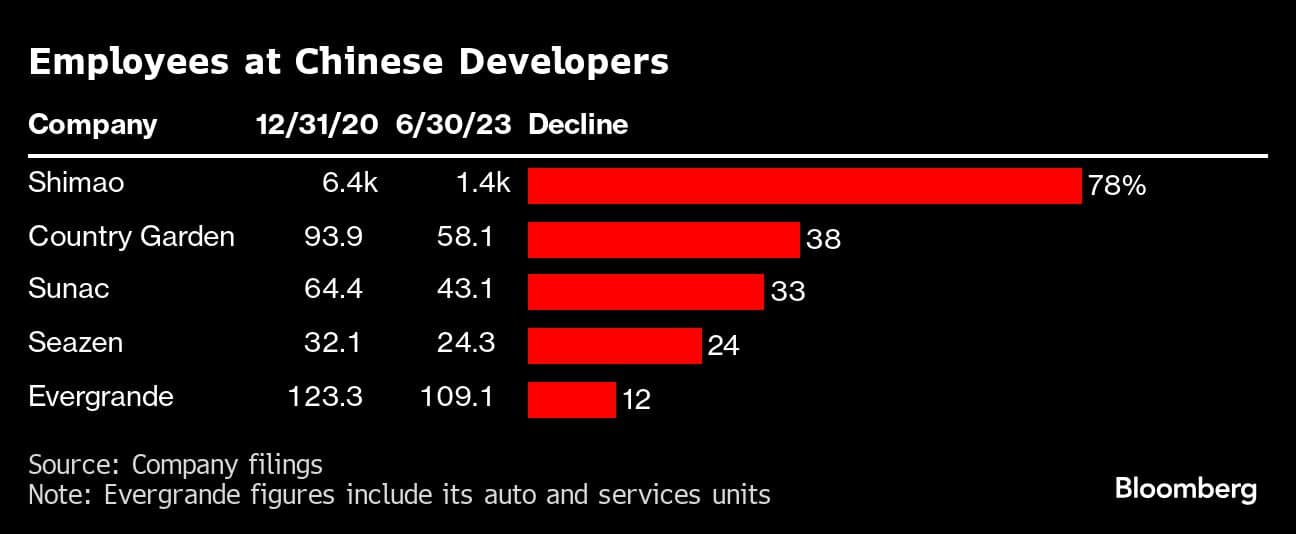 Employees at Chinese Developers |