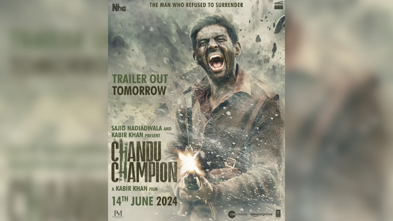 Jaw-dropping war sequence poster from Kartik Aaryan starrer ‘Chandu Champion’ out now