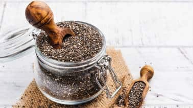 3. Chia Seed Tonic Chia seeds, like smoothies, can benefit digestion due to their high soluble and insoluble fiber content. A single tablespoon of chia seeds contains about 4 grams of fiber, which is 14 percent of the daily recommended amount. This high fiber content helps keep your digestive tract functioning properly. (Image: Canva)