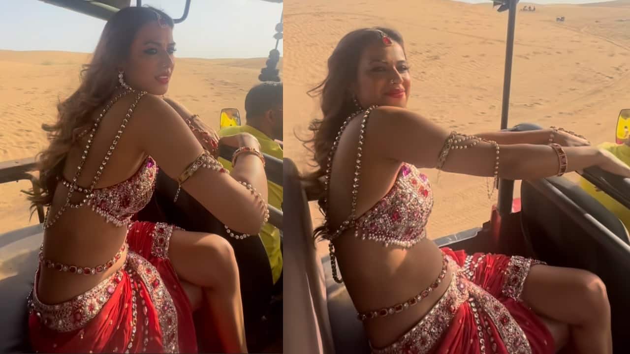 Nia Sharma shoots in Rajasthan's 50 degree heat for 'Suhagan Chudail', watch video
