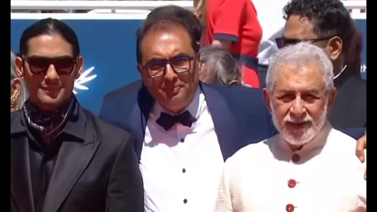 Shyam Benegal's 1976 film 'Manthan' gets screened at Cannes 2024, Smita Patil's son Prateik Babbar walks the red carpet with Naseeruddin Shah and Ratna Pathak Shah