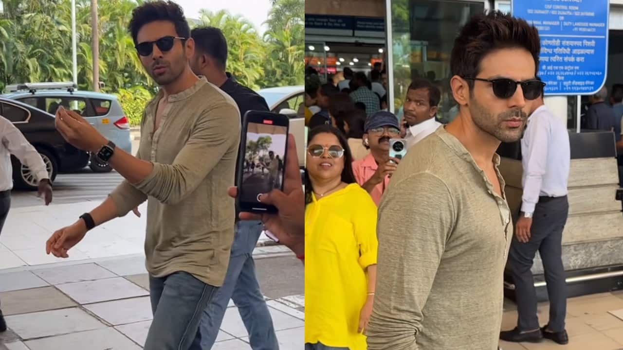 Kartik Aaryan spotted leaving for 'Chandu Champion' trailer launch in Gwalior, a day after the tragic death of his relatives