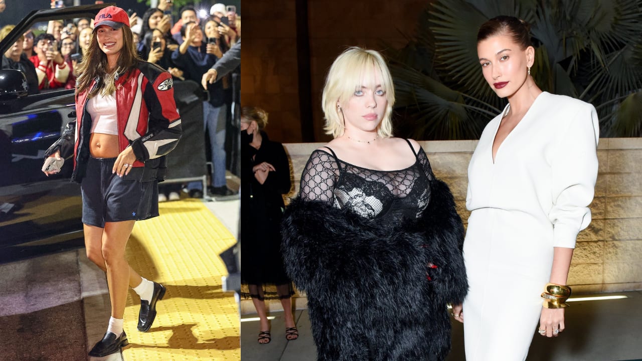 Mom-to-be Hailey Bieber shows baby bump at Billie Eilish's listening party - Vimarsana News